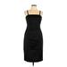 Nine West Casual Dress - Sheath Square Sleeveless: Black Print Dresses - Women's Size 10