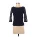 Banana Republic Long Sleeve Blouse: Black Tops - Women's Size 0