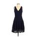 Joie Casual Dress - A-Line: Blue Dresses - Women's Size 2
