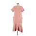 Saturday Sunday Casual Dress - High/Low: Pink Dresses - Women's Size X-Small