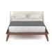 AllModern Fiora Low Profile Platform Bed Wood & /Upholstered/Polyester in Brown | 43 H x 59 W x 80.25 D in | Wayfair