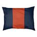 East Urban Home Clemson Stripes Pillow Metal in Orange/Blue | Extra large (50" W x 40" D x 7" H) | Wayfair DAC75E6A2A344172BB1E2A3D69421DE6