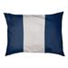 East Urban Home North Carolina Wild Dog Outdoor Dog Pillow Metal in White/Blue | Large ( 40" W x 30" D x 14" H) | Wayfair