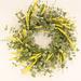 The Holiday Aisle® Nisswa 26" Every Day Eucalyptus Berry Front Door Wreath Silk in Green/Yellow | 26 H x 26 W x 6 D in | Wayfair