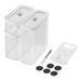 ZWILLING J.A. Henckels Fresh & Save 5 Piece Kitchen Canister Set Plastic in White | 10 H x 18 W x 19 D in | Wayfair 1026082