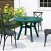 Sol 72 Outdoor™ Makena Plastic Dining Table Plastic in Green | Wayfair 80AED102B86C4C5296099E576D3D5D70