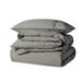 Bare Home 100% Cotton Duvet Set – Crisp Percale Weave – Lightweight & Breathable Cotton Percale in Gray | Twin/Twin XL + 1 Standard Sham | Wayfair