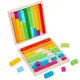 Bâtons de comptage en bois coloré pour enfants apprentissage des nombres apprentissage