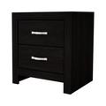 Latitude Run® Nightstand Wood in Black | 23.67 H x 21.6 W x 16.4 D in | Wayfair 6615ECCAA9F34114A4C15B59E1D06024