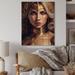 Rosdorf Park Cesiah Goddess w/ Golden Crown II - Unframed Print on Wood Metal in Brown | 32 H x 24 W x 0.78 D in | Wayfair