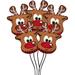 The Holiday Aisle® Christmas Reindeer 26 Inch Mylar-foil Balloon Pkg/5 in Brown | Wayfair 9310B064F4D544D183A9243E47FF1042