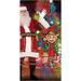 The Holiday Aisle® PMU Christmas Santa's Workshop Door Cover 30" x 60" (6/pkg) Pkg/1 | 8 H x 6 W x 4 D in | Wayfair