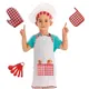 Ensemble de Chef cuisinier pour enfants Kit de Chef cuisinier et de pâtisserie chapeau et tablier