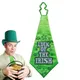 Cravate verte de la saint-Patrick pour homme et femme thème de la fête de la saint-Patrick Costume