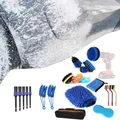 22 PCS Auto Detailing Brush Set Car Cleaning Brushes Power Scrubber Drill Brush For Car Leather Air