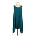 Leith Casual Dress - A-Line: Teal Solid Dresses - Women's Size Small