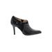 Cole Haan Ankle Boots: Slip-on Stilleto Chic Black Print Shoes - Women's Size 6 - Almond Toe