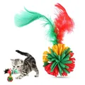 Jouets IkCat rebondissants colorés pour animaux de compagnie roulement sans bruit jouet coule