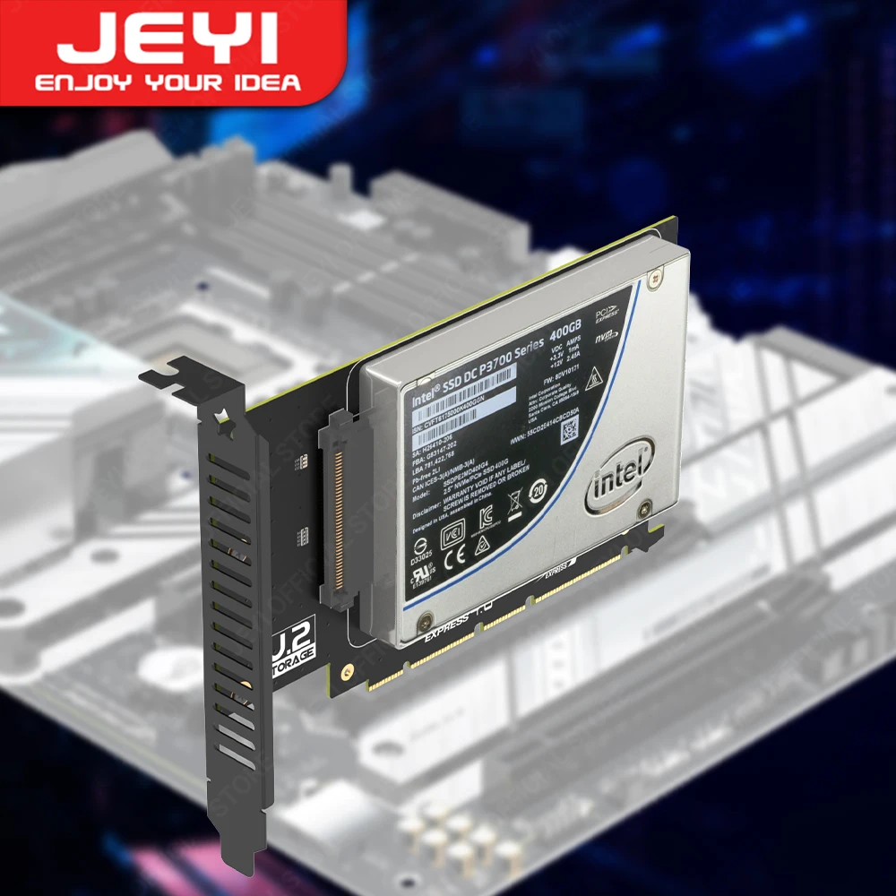 Adaptateur JEYI U.2 vers PCIe 4.0, carte d