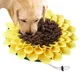 Tapis d'activité lavable en tournesol pour chien jouets à renifler pour s'enrichir Slow Feeder