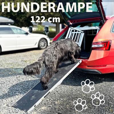 Hunderampe Hundetreppe Auto Kofferraum Treppen Rampe Einstiegshilfe für Hunde Klappbar Aluminium