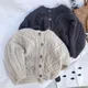 2024 Boys And Girls Spring And Autumn Sweater Baby Kids Knit Cardigan Sweater Clothes Korean