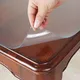 Soft Glass Protective Mat PVC Tablecloth Waterproof Transparent Table Protective Mat Coffee Table