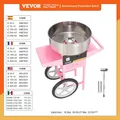 VEVOR Electric Cotton Candy Machine with Cart 1000W Commercial Floss Maker with Stainless Steel Bowl