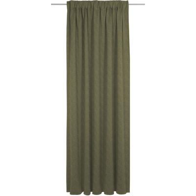 Vorhang WIRTH "Torbole", grün (moosgrün), B:132cm H:315cm, Baumwolle, Polyester, Gardinen, nach Maß Image