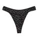 ZMHEGW Underwear Women Tummy Control V Shaped Ice Silk Thong Low Rise Hipster Seamless Thong Period Panties