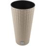 Vaso da 8 litri con inserto 20 x 20 x 38 cm a colori mocca