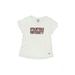 Champion Active T-Shirt: White Graphic Sporting & Activewear - Kids Girl's Size Large