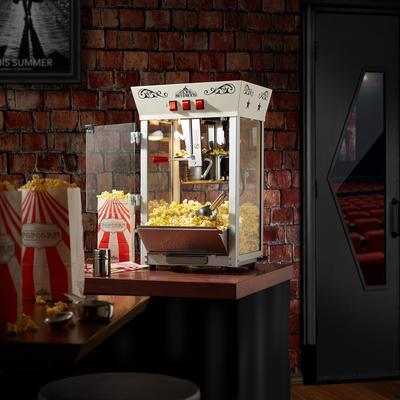 Movie Theater-Style Countertop Popcorn Machine with 8 oz Kettle