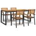 vidaXL 5/7/9 Piece Patio Dining Set Solid Wood Acacia and Metal