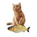 Electric Moving Wagging Fish Cats Toy Realistic Flopping Interactive Motion Kitten Toy Plush Interactive Cat Toys Fun Toy for Cat Exercise