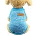 Pet Supplies Pet Dog Puppy Classic Sweater Sweater Clothes Warm Sweater Winter Pet Accessories Woolen Sky Blue