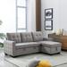 77 Inch Reversible Sectional L-Shaped Sofa Storage Sleeper Sofa, 2 Seat Sectional Chaise, for Living Room Furniture