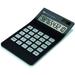 Calculator 10 Digits Solar Battery Basic Dual Powered Desktop Calculator Tilted LCD Display Inclined Design Slim Desk Calculator - Silver