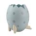 Hesxuno Cute Pen Holder For Desk Dinosaur Eggs Desktop Storage Bucket Color Pencil Holder Desk Cup Fun Office Desk Accessories Light Blue