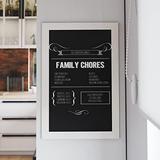 Magda 20 X 30 White Wall Mount Magnetic Chalkboard Sign Hanging Wall Chalkboard Memo Board