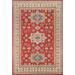 Red Kazak Oriental Area Rug Hand-Knotted Living Room Wool Carpet - 8'5"x 11'6"