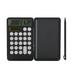 Hesxuno Scientific Calculators Calculators 12-Digit Calculator With Writing Tablet Foldable Financial Calculator LCD Dual Display Pocket Calculator For Office