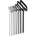 Eklind Tool 6in. Long Reach T-Handle Hex Keys Standard 8 Piece Set Long Reach T-Handle Hex Keys Standard 8 Piece Set