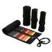 Joefnel Handmade Slots Roll Up Pencil Case Canvas Pencil Wrap Pouch Pen Holder Organizer Black