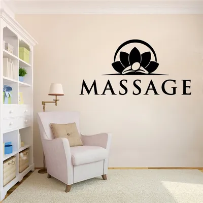 Ausgezeichnete Massage yoga Vinyl wand aufkleber Spa Für Yoga Room Decor Kunst Aufkleber Spa Zimmer