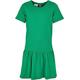Urban Classics Mädchen Kleid Girls Valance Tee Dress, Sommer Volantkleid für Mädchen, Kurzarm, bodegagreen, 122/128