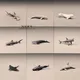 Miniatur Meer Tier Modell Figurine Buckelwal Hammerhai Delphin Ozeane Welt Marine Fische Mini Action