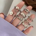 Neue Mode 925 Sterling Silber Geometrische Ring Damen Thai Silber Alten Stil Ring Zarten Schmuck