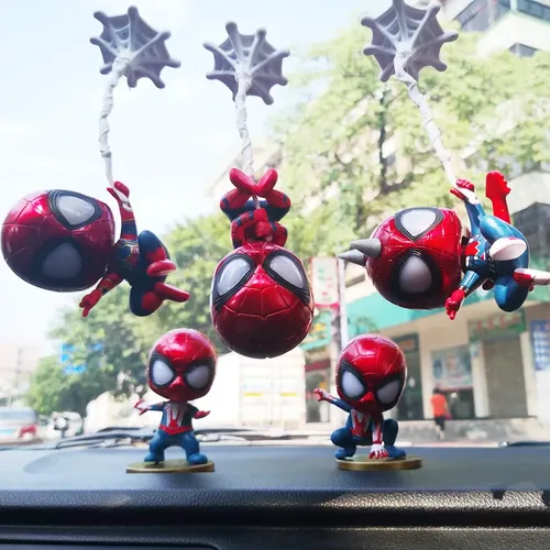 9cm Disney Spiderman Anime Action figur Spielzeug PVC Schreibtisch Mini Dekoration Spiderman Puppe