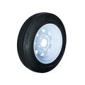 Hi-Run ASB1053 Trailer Tire 4.80-12 5-Hole White Spoke Wheel Load Range B 4PR